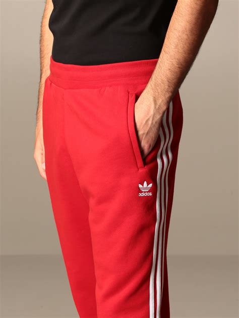 adidas hose rot lang herren|rote Hosen für Herren .